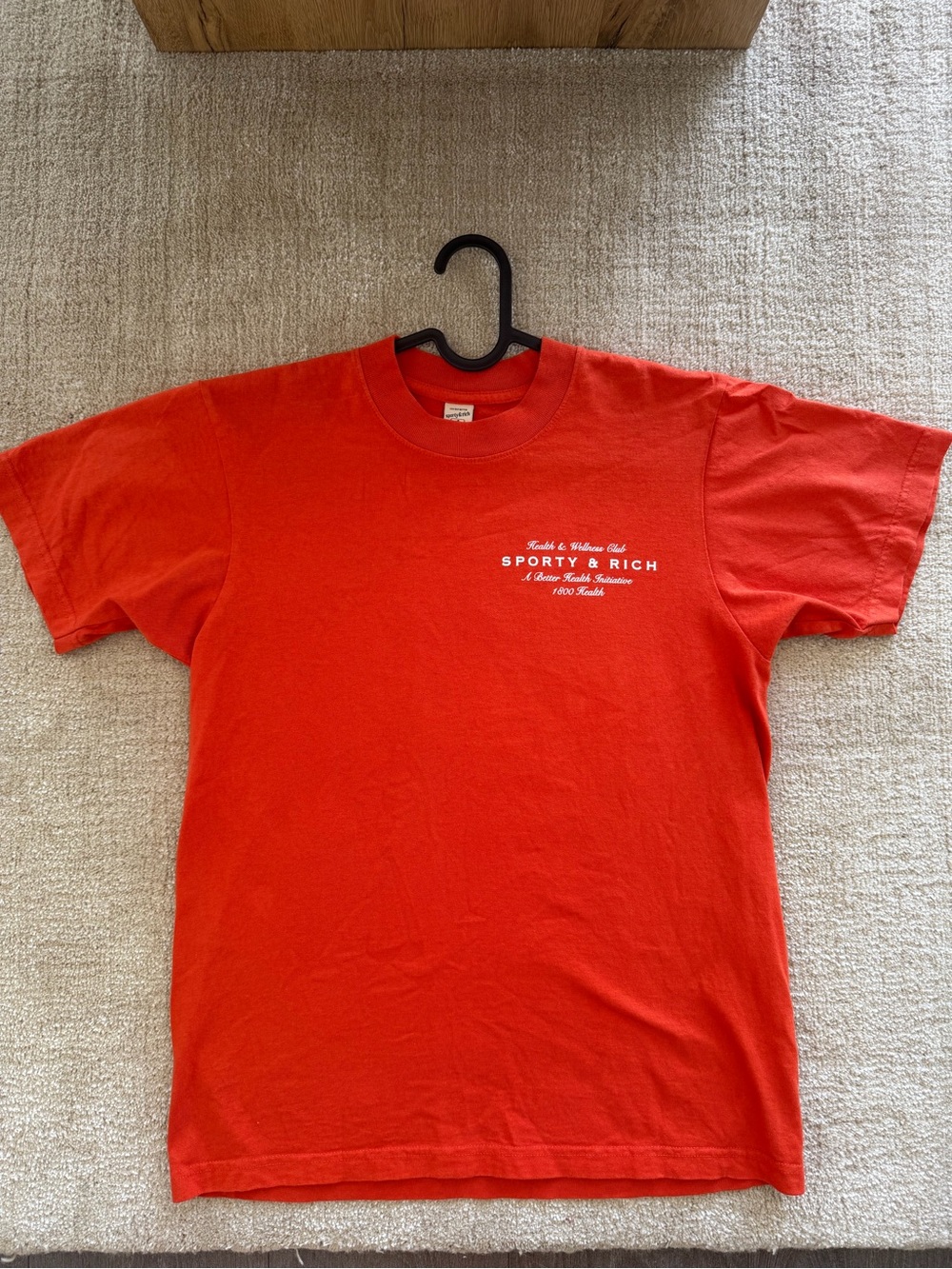Sporty & Rich Orange wellness club tee